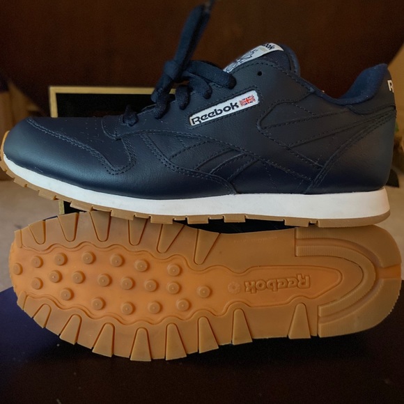 Reebok classic-Navy Leather-size 6 - Picture 3 of 12